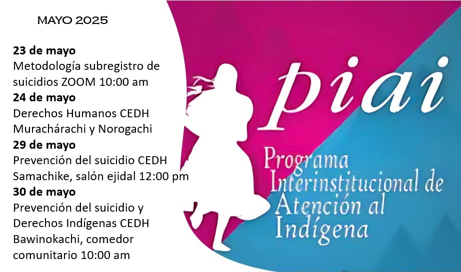 programacion de eventos y reuniones de PIAI